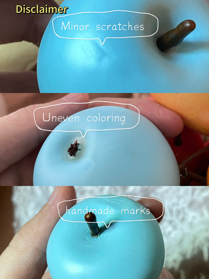 handmade artificial blue apple
