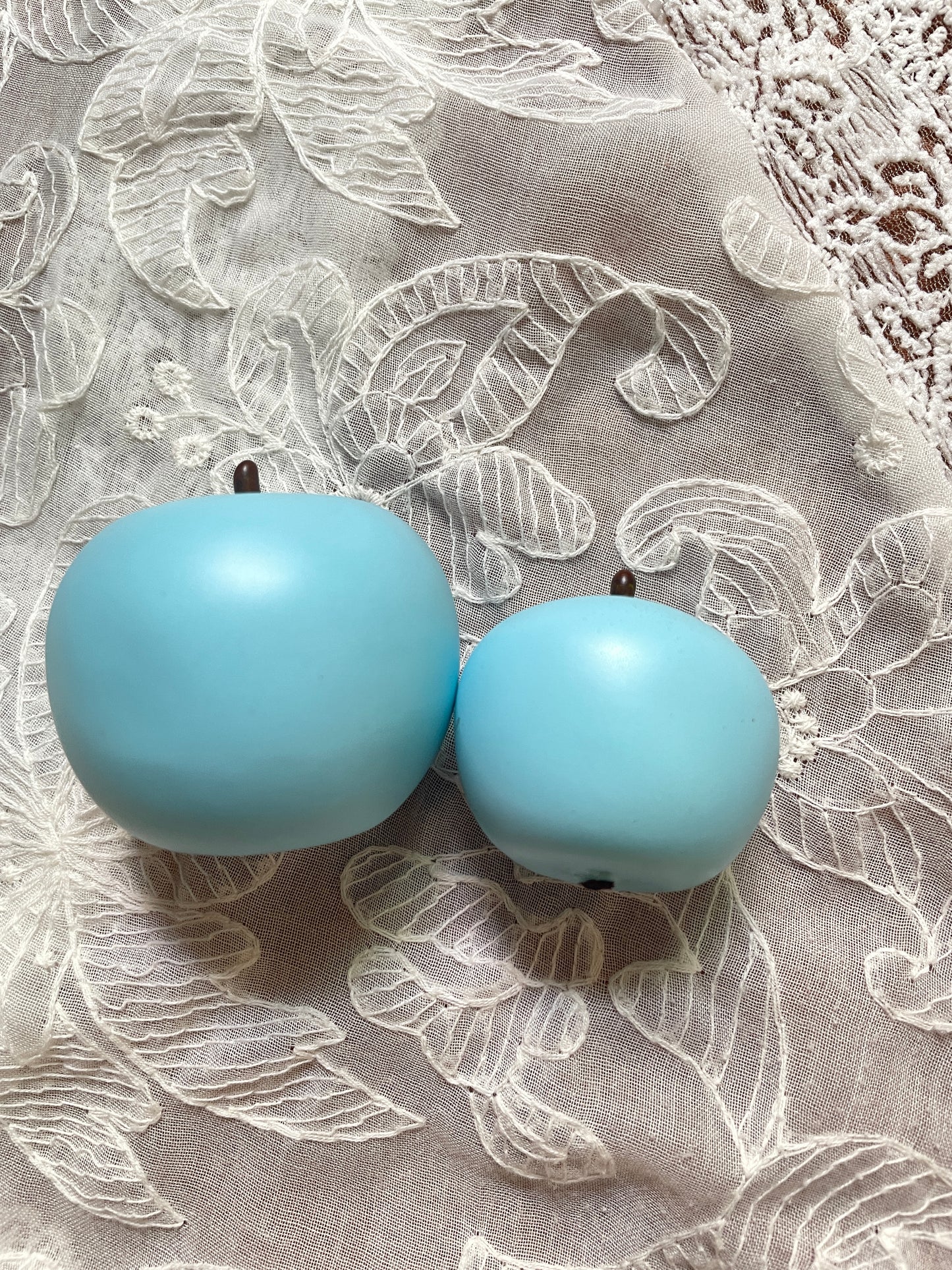handmade artificial blue apple