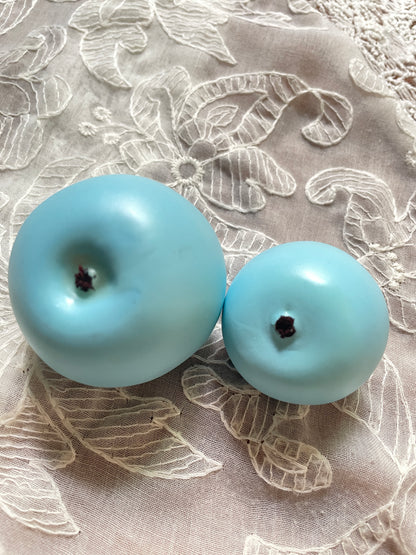 handmade artificial blue apple