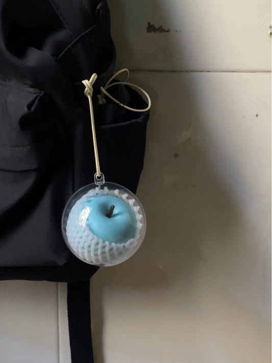 handmade artificial blue apple