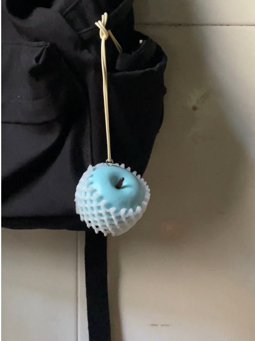 handmade artificial blue apple