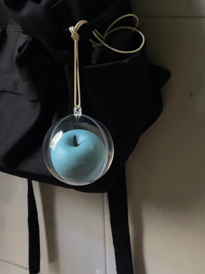 handmade artificial blue apple