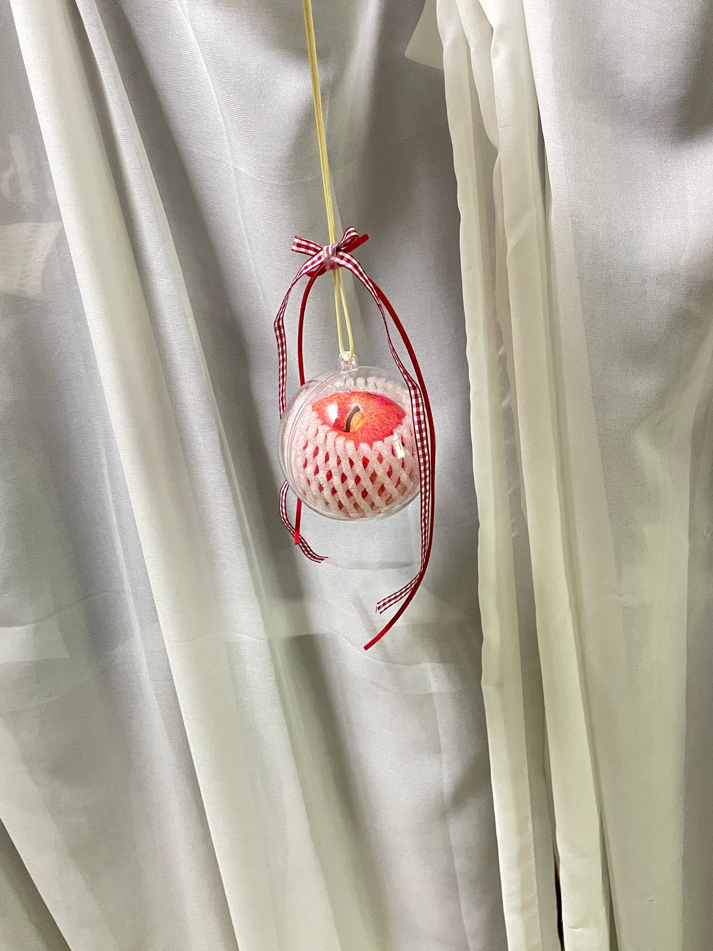 handmade artificial red apple