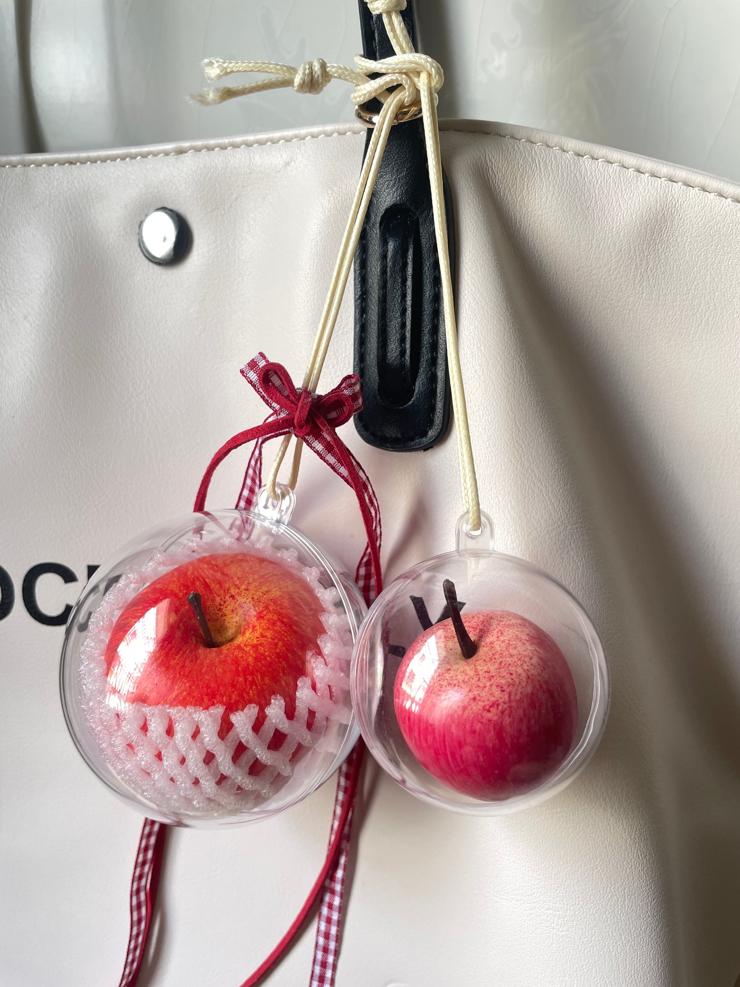 handmade artificial red apple