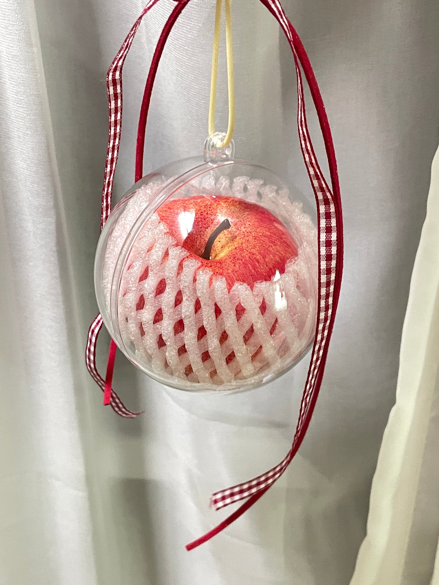 handmade artificial red apple