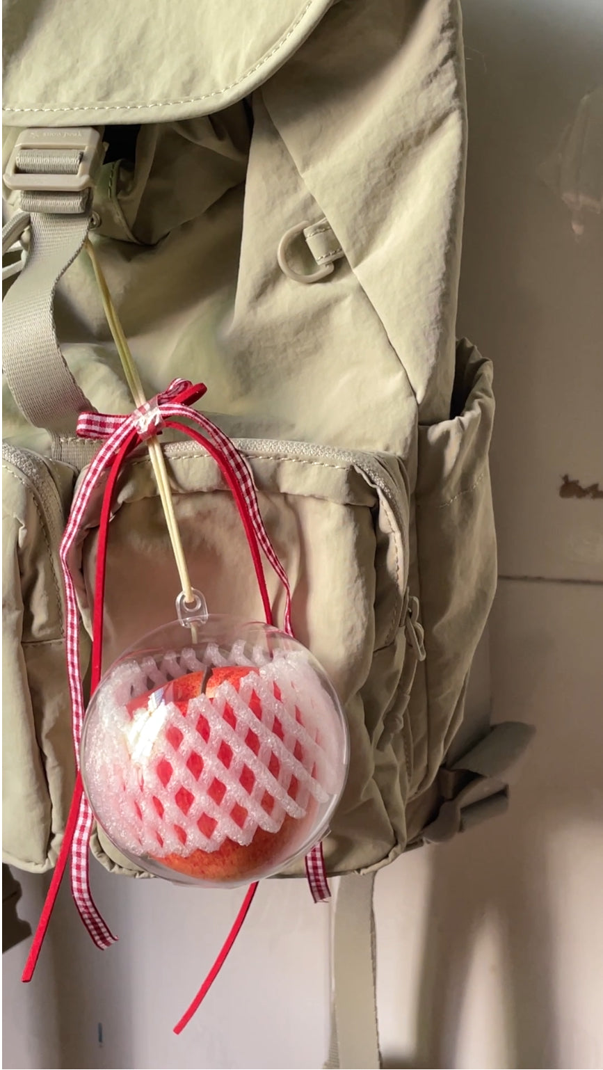 handmade artificial red apple