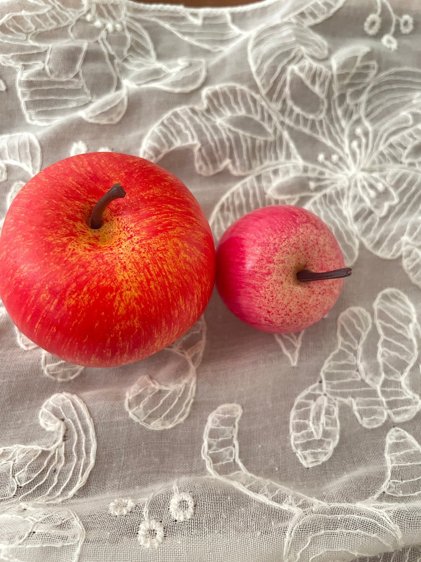 handmade artificial red apple
