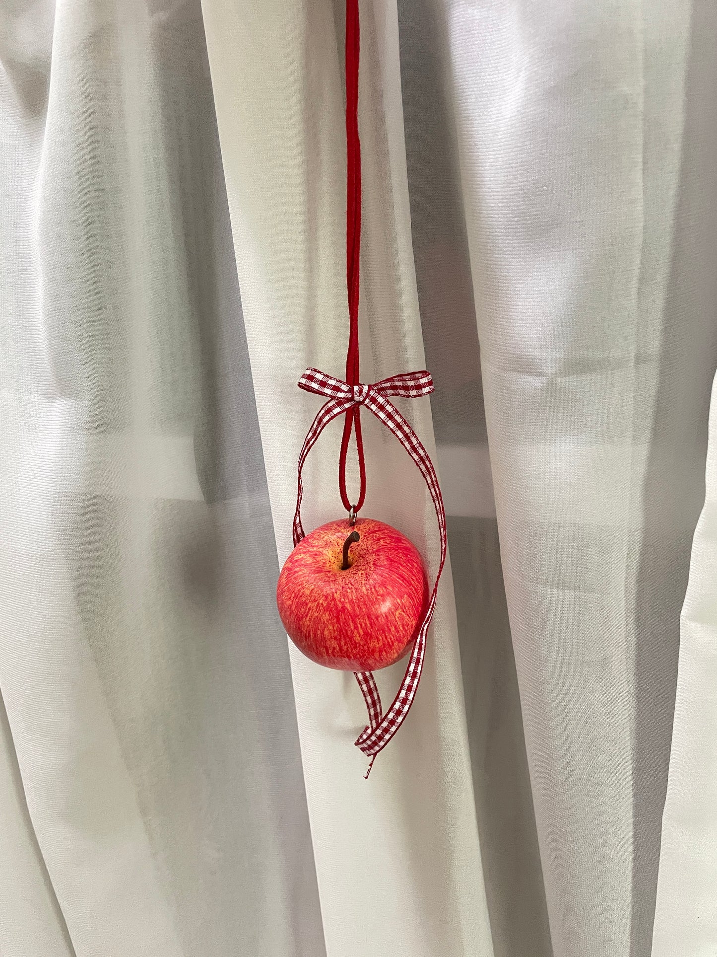 handmade artificial red apple