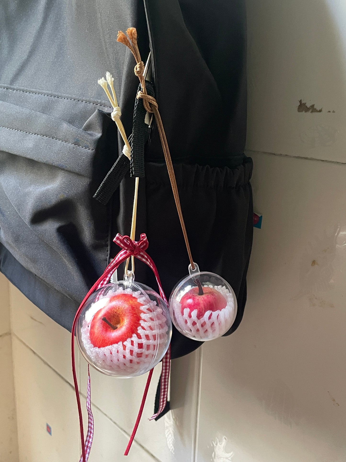 handmade artificial red apple