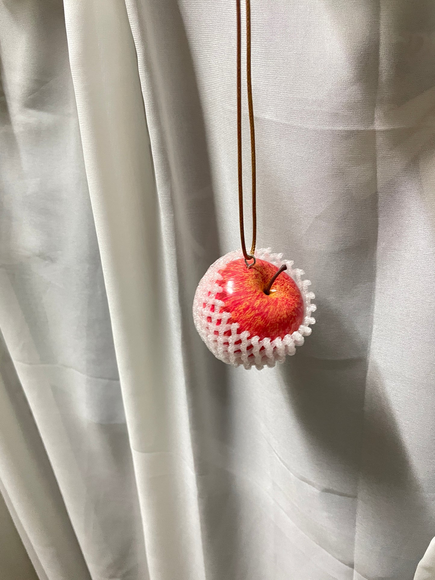 handmade artificial red apple