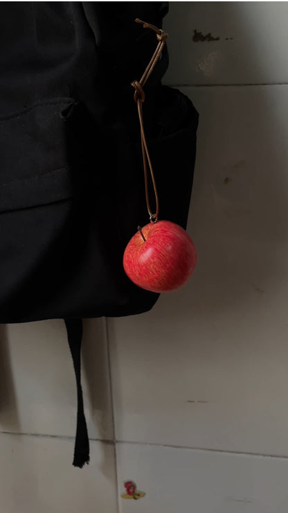 handmade artificial red apple