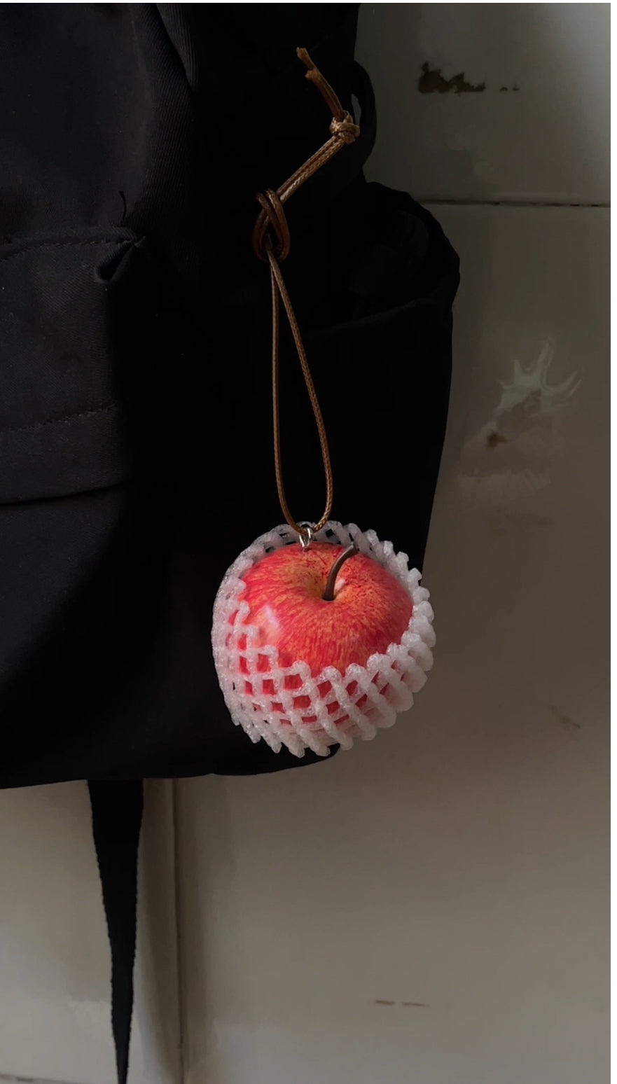 handmade artificial red apple